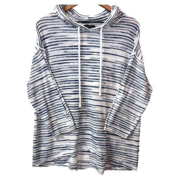 Lauren Ralph Lauren Tops - LRL Pullover Shirt Women's XL Stripes Hood Coastal Nautical Summer Beach